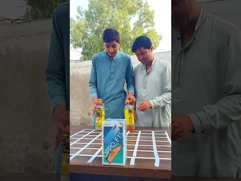 &quot;Bottle Flip Challenge: Who Will Win the Mobile Phone Prize? #entertainment