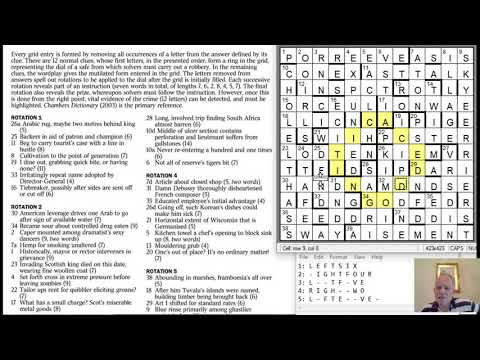 Safe-Cracking by Kea: The Best Crossword Ever?