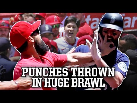 Angels and Mariners benches clear, a breakdown