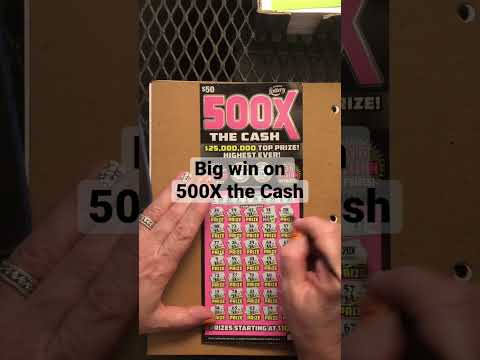 Got a nice big win on a Florida Lottery 500X the Cash scratch off ticket!