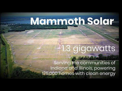 Mammoth Solar Power Plant (1.3 GW), Indiana USA